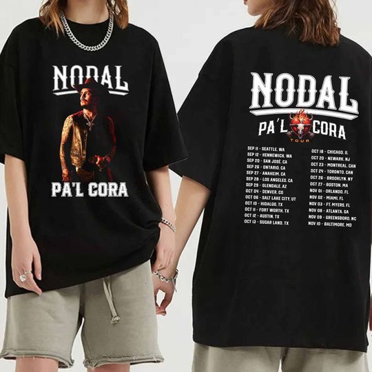 Christian Nodal - Pal Cora Tour 2024 Shirt, Christian Nodal Fan Shirt, Christian Nodal 2024 Tour Shirt