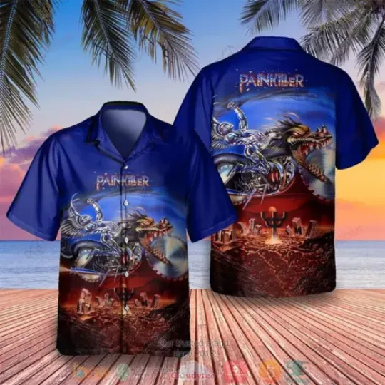 Judas Priest Band Painkiller Aloha Summer Hawaiian Shirt