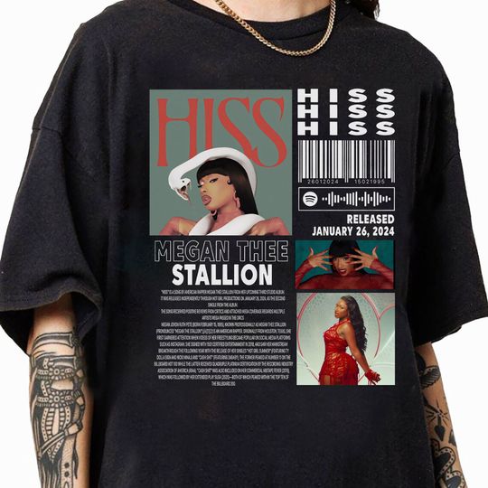 Megan Thee Stallion Music Merch Shirt, HISS Album 90s Tee, MTS Tour 2024 Gift Bootleg Inspired