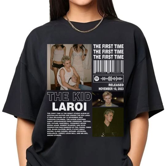 The Kid LAROI Merch Shirt, The First Time Laroi Album 90s Tee, The Kid LAROI Rapper Gift Bootleg Inspired Sweatshirt
