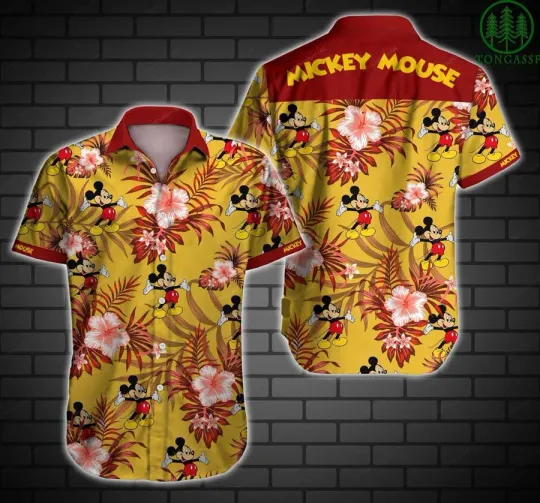 Mickey Daisy Pluto Disney Picnic Hawaiian Shirt