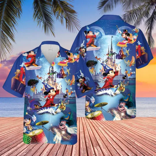 Magical 50th Anniversary Hawaiian Shirt Disney Magic Castle Hawaiian Shirt