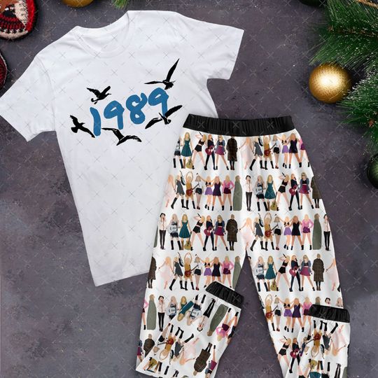 Taylor 1989 Pajamas Set, Personalized Family Pajamas, Family Christmas Pajamas Set.