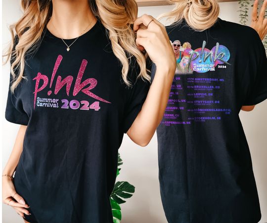 Pink Summer Carnival 2024 Tour Shirt, Pink Fan Lovers Shirt