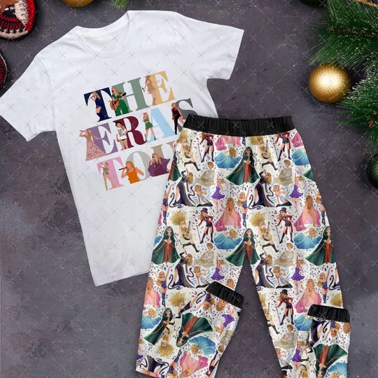 The Eras T0ur  Pajamas Set, Personalized Family Pajamas, Family Christmas Pajamas Set