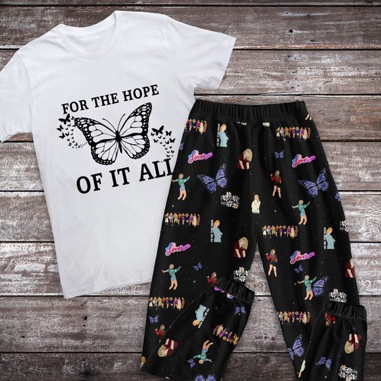 For The Hope Of It All Pajamas Set, Taylor Holiday Pajamas, taylor version Family Pajamas Set
