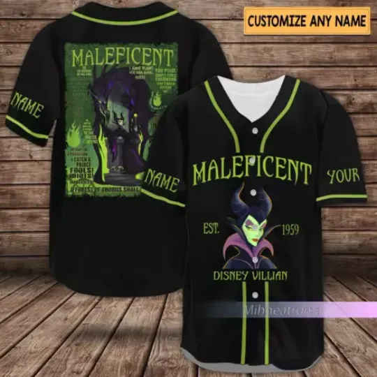 Maleficent Baseball Shirt, Witch Evil Shirt, Disney Villain Jersey
