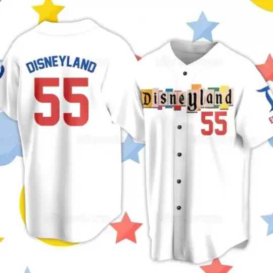Disneyland Est 1955 Baseball Shirt, Mickey And Friends Family Vacation Jersey