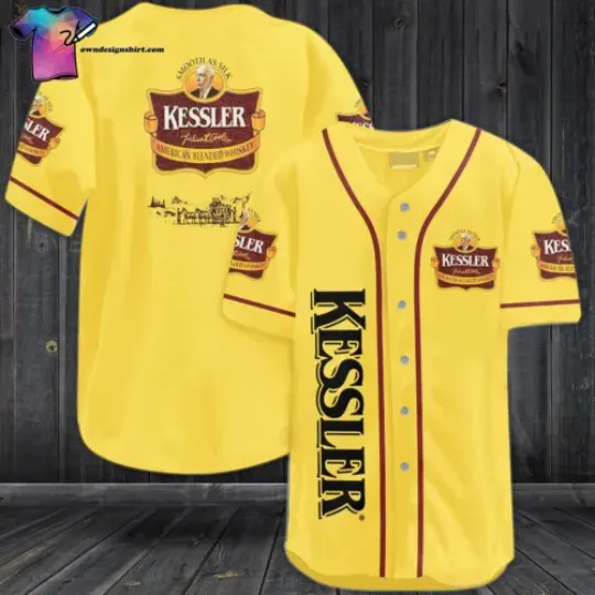 Kessler Blend Whiskey All Over Print Baseball Shirt Best Gift