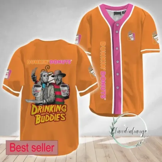 Personalized Dunkin' Donuts Jersey Shirt, Dunkin Donuts Baseball Shirt
