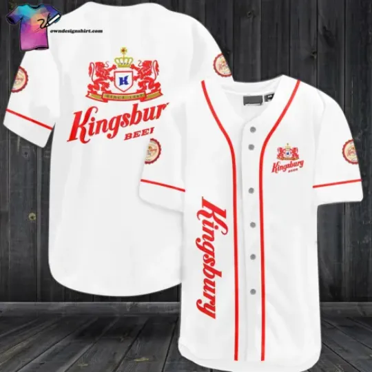 Personalized Kingsbury Beer All Over Print Baseball Shirt Best Gift