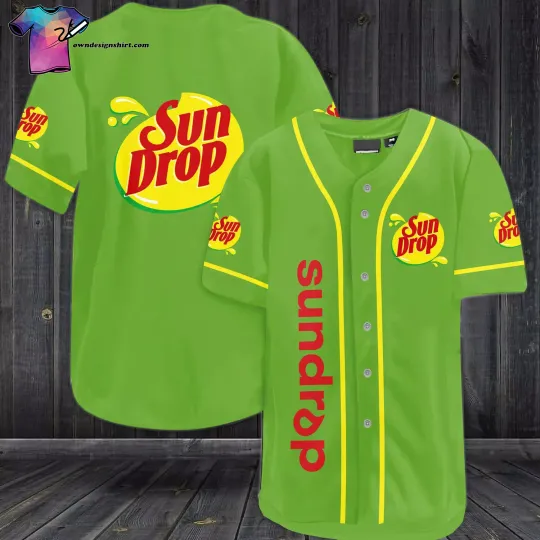Personalized Sun Drop All Over Print Baseball Shirt Best Gift