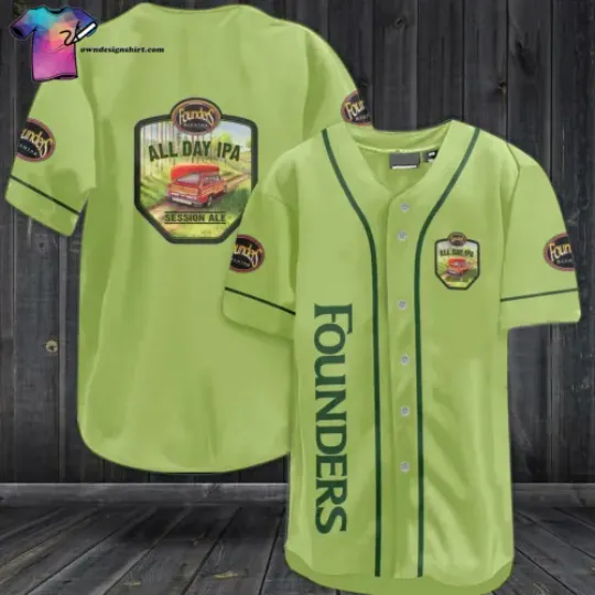 Personalized Founders Brewery All Over Print Baseball Shirt Best Gift