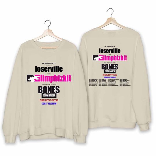 Limp Bizkit - 2024 Loserville Tour Shirt, Limp Bizkit Band Sweatshirt