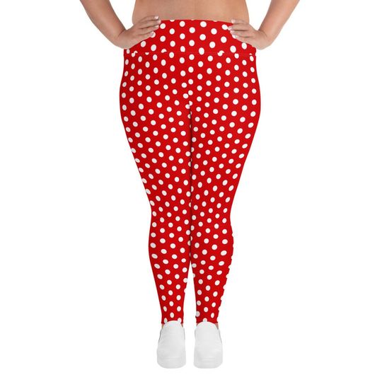 Minnie Mouse Polka Dot Red Leggings