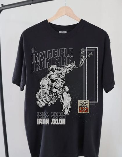 Vintage Iron Man Shirt, tony stark T-shirt, iron man shirt, comic book shirt