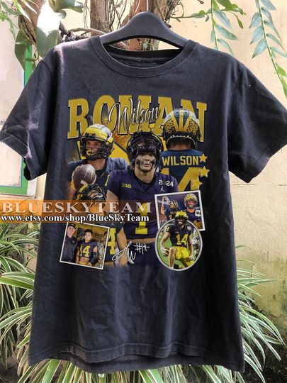 Vintage 90s Graphic Style Roman Wilson T-Shirt, Roman Wilson shirt,  Retro American Football Bootleg Gift BTS1