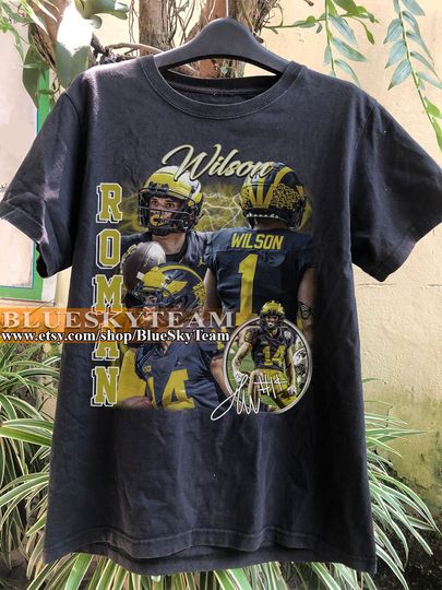Vintage 90s Graphic Style Roman Wilson T-Shirt, Roman Wilson shirt,  Retro American Football Bootleg Gift