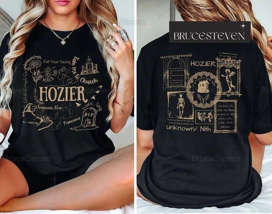 Hozier Tour 2024, Unreal Unearth Tour Shirt, Hozier Unreal Unearth Tour 2 Sides T-shirt