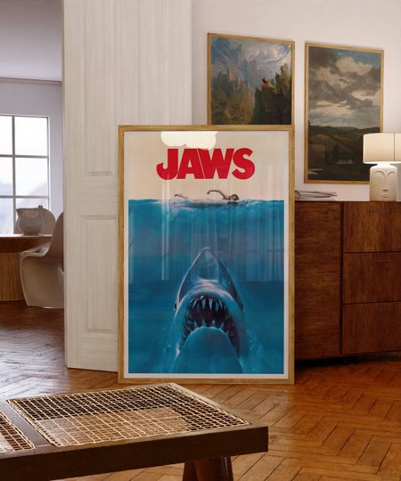 Vintage Jaws Movie Poster