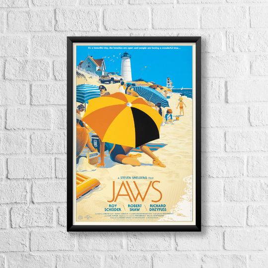 JAWS 1975 Movie Poster