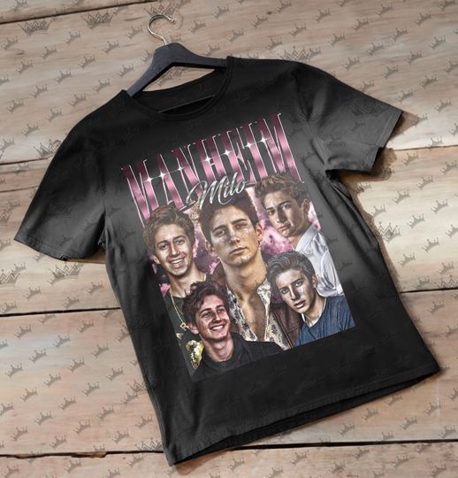 Milo Manheim Vintage T-Shirt, Homage Retro 90s Graphic, Ideal Gift for TV Series and Movies Enthusiasts