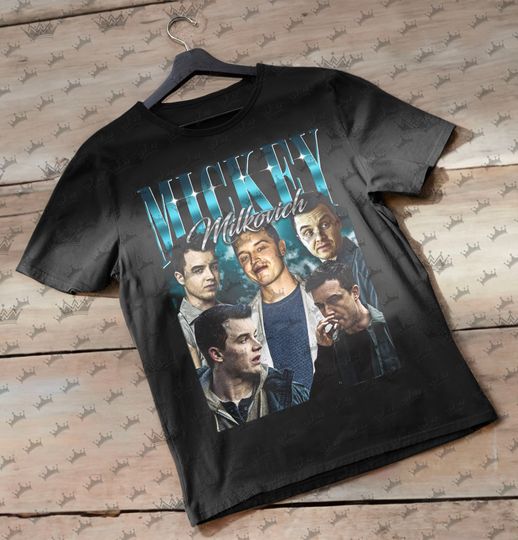 Mickey Milkovich Vintage T-Shirt, Homage Retro 90s Graphic, Ideal Gift for TV Series and Movies Enthusiasts