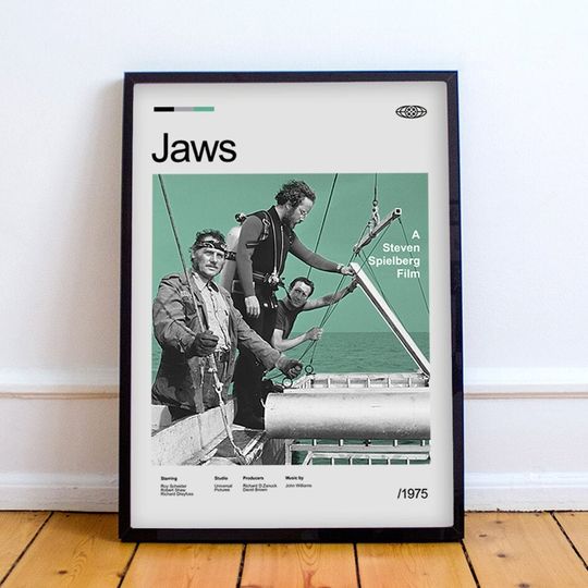 Jaws 1975 movie film poster