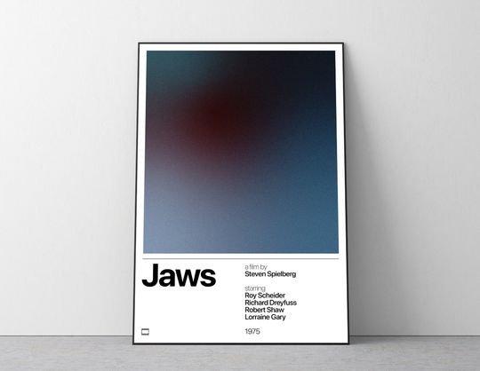 Jaws, Jaws Movie Poster, Gift for Movie Lovers