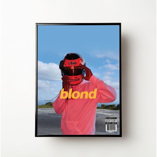 Blond, Frank Ocean,  Blond Album Poster, Frank Ocean Poster, Blond Wall Decor