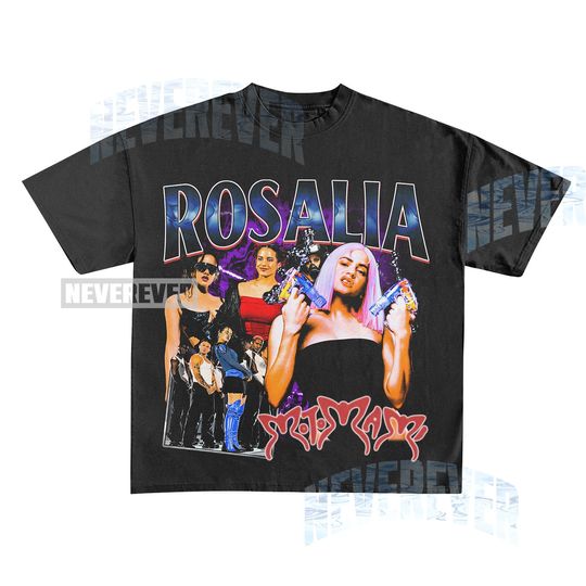 Rosalia 90s retro Regaetton tee | Bootleg rap tee | Vintage 90s rap tee | Motomami T shirt