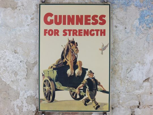 1990s Guinness for Strength Poster