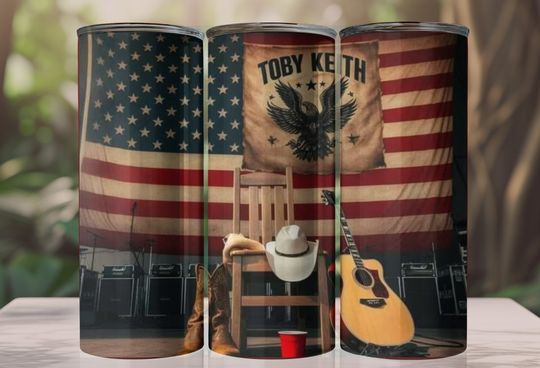 Toby Keith Tumbler with Lid and Straw