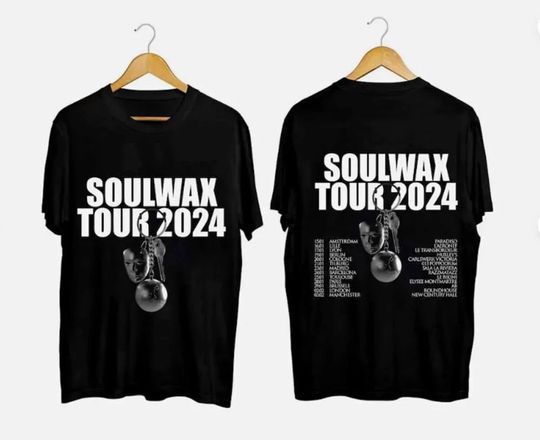 Soulwax Band Tour 2024 Black T-Shirt Gift Fans Music, Soulwax Tour 2024 Shirt
