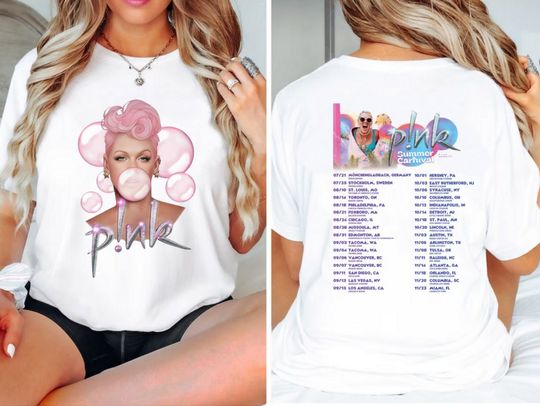 P!nk Pink Singer Summer Carnival 2024 Tour Shirt,Pink Fan Lovers Shirt,Music Tour 2024 Shirt,Trustfall Album Shirt