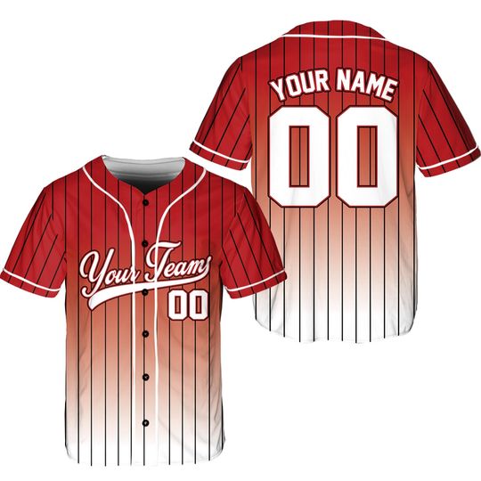 Custom Team Name And Number Baseball Jersey, Personalized Baseball Jersey