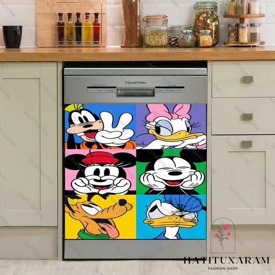 Mickey Mouse Dishwasher Cover,  Disney Mickey And Friends, Disney World Decor, Disneyland Dishwasher