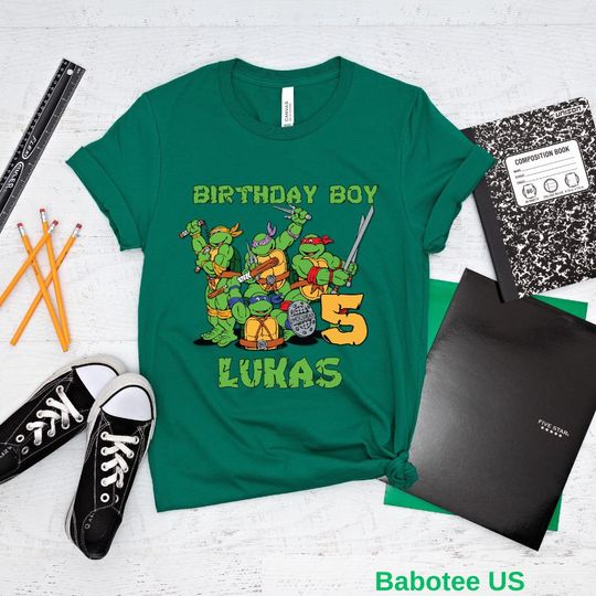 Turtles Birthday Boy Shirt, Custom Turtle Birthday Party Shirts,Turtles Matching T Shirt