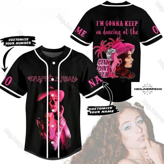 Chappell Roan Pink Pony Club Tour Baseball Jersey