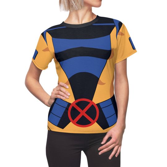 Jean Gray Women's Shirt, Mutants Human Costume, Animated Series 90s Cosplay