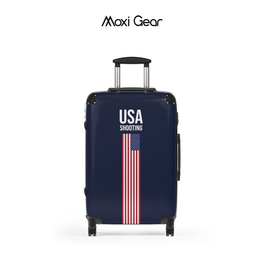 Shooting Sport Suitcase with American flag