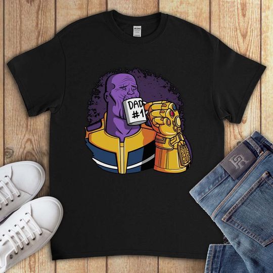 Thanos Best Dad #1 Father's Day Funny Avengers Comic Unisex Gift T-shirt