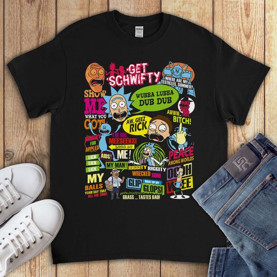 get schwif Funny Rick and Rickandmorty Unisex Gift T-Shirt