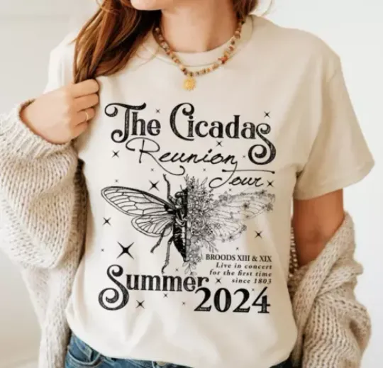Cicada Shirt, Cicada Concert Tour 2024, Year Of The Cicadas Shirt