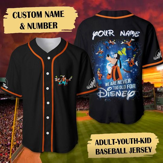 Personalized Goofy Baseball Jersey, Goofy Baseball Game Day Outfit For