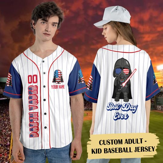 Personalized Dad Character Galaxy 4th Of July Sport Jersey, Custom Galaxy Wars