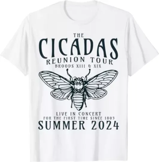 Cicada Brood XIII XIX Summer 2024 Reunion Tour Swarm Cicadas T-Shirt
