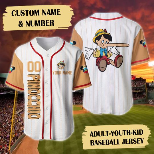 Custom Name & Number Puppet Character Baseball Jersey, Custom Puppet Movie