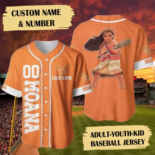 Custom Name & Number Native Princess Baseball Jersey, Island Princess