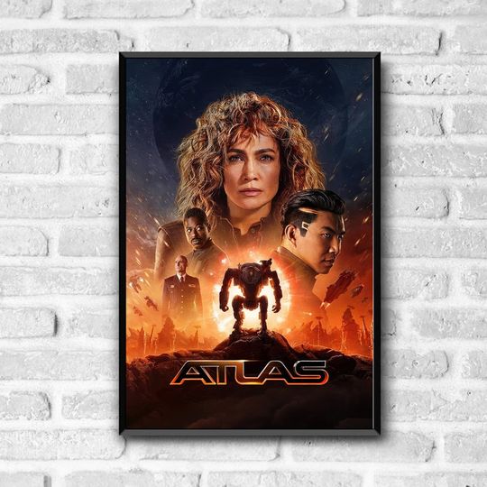 Atlas (2024) Movie Poster, Movie Poster, Home Decor